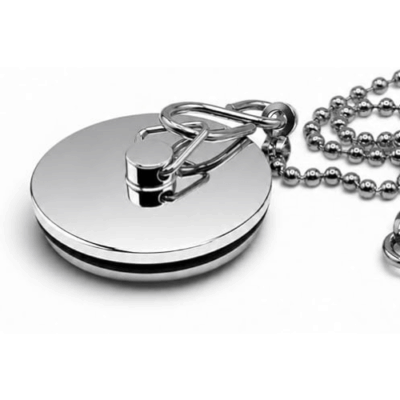 Chrome Sink Plug with Chain for Hand Washing Basin 1 1/2 Inch (38mm)
