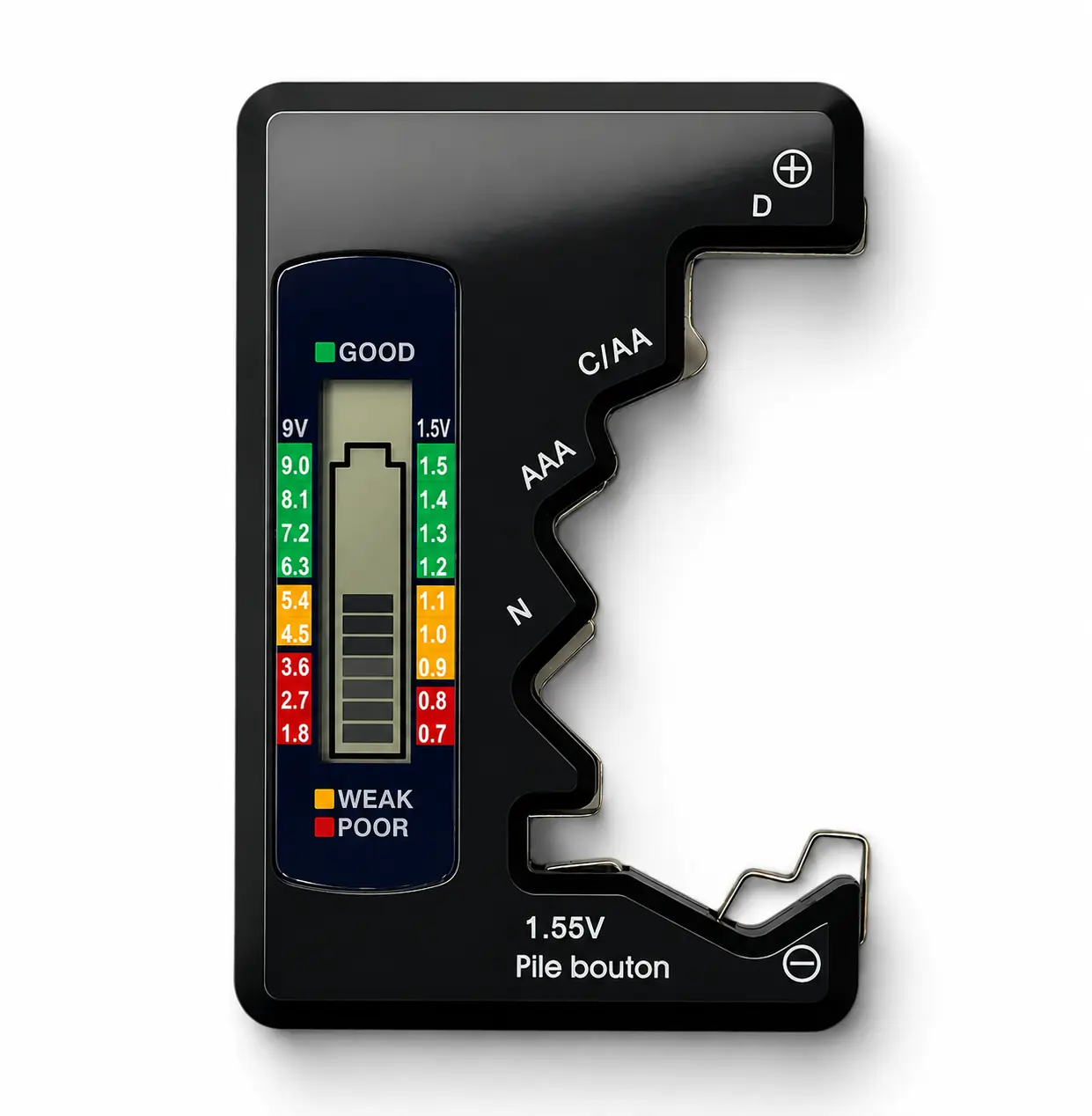 LCD Household Battery Tester Checker, Digital Battery Tester