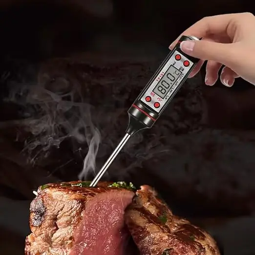EVRU® Cooking Thermometer, Meat Food Thermometer, Auto Off LCD Screen - Image 4