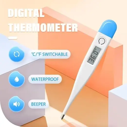 Digital Thermometer for Adults & Kids, Accurate Switchable Body Temperature Thermometer - Image 4