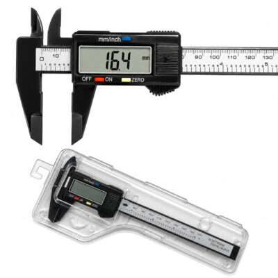 EVRU® Digital Vernier Caliper, 6 Inch Electronic Micrometer Caliper With Large Screen