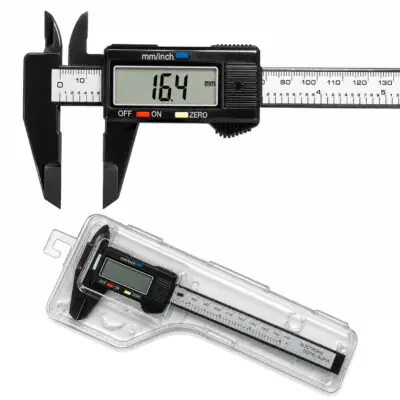 EVRU® Digital Vernier Caliper, 6 Inch Electronic Micrometer Caliper With Large Screen